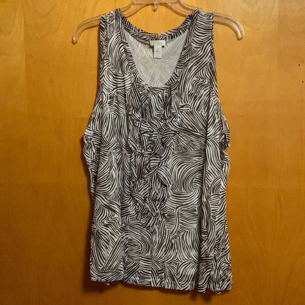 Chico’s size 3 nylon print tank top